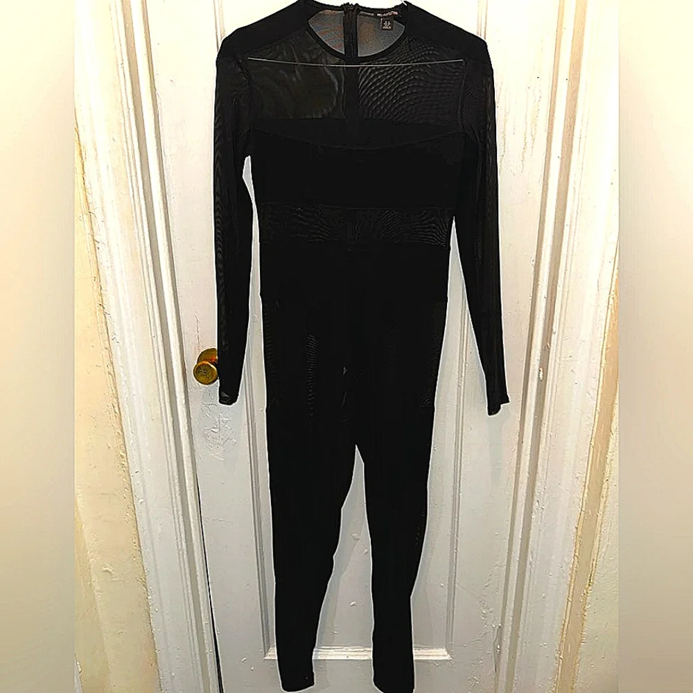 Blk Formal see-through bodysuit - Picture 1 of 2